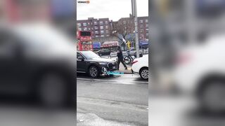 Food Truck Driver In Queens Catches Live Pigeon And Takes It Away