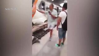 Footage Shows Moments After Barcelona Train Crash