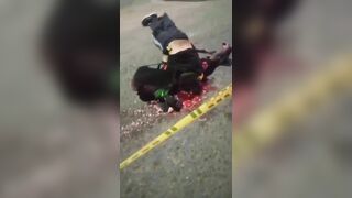 Football Fan's Head Smashed