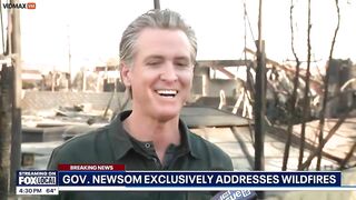 Gavin Newsom Smiles And Dances