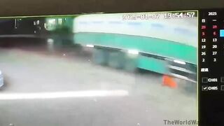 Girl On Motorcycle Gets Run Over - Brutal Accident