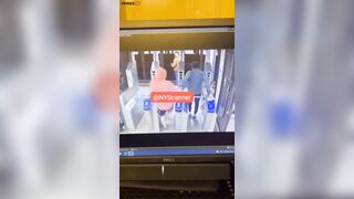 Horrifying Footage Shows Man Being Pushed In Front Of Train