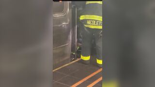 Horrifying Footage Shows Man Being Pushed In Front Of Train