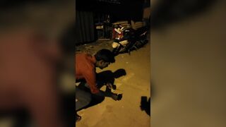 Idiot Uses Fuse To Light Firecrackers And Holds Firecrackers