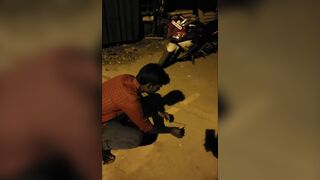 Idiot Uses Fuse To Light Firecrackers And Holds Firecrackers