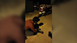 Idiot Uses Fuse To Light Firecrackers And Holds Firecrackers