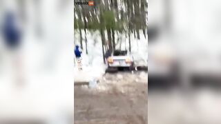 Illegal Street Takeover: Thugs Beat Man With Bronco And Pin