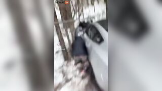 Illegal Street Takeover: Thugs Beat Man With Bronco And Pin