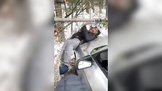 Illegal Street Takeover: Thugs Beat Man With Bronco And Pin