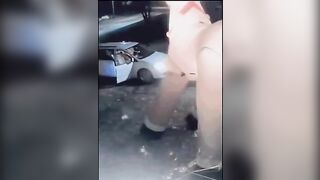 Kick Inflatable Reindeer