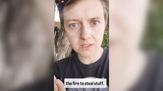 Liberal White Woman Says Looters Are Stealing From Wildfire Victims