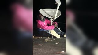 Man Catches Madman On Rooftop