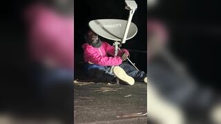 Man Catches Madman On Rooftop