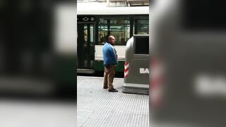 Man Pees On Street And Uses It To Wash His Hair