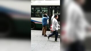 Man Pees On Street And Uses It To Wash His Hair