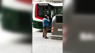 Man Pees On Street And Uses It To Wash His Hair