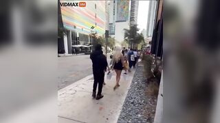 Miami Man Spotted Walking Two Blonde Twins