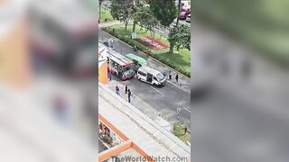 Man Gets Into Argument With Crazy Woman And Her Even Crazier Driver