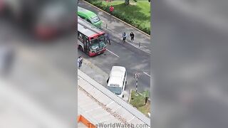 Man Gets Into Argument With Crazy Woman And Her Even Crazier Driver