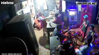 Man Beats Bartender With Stool
