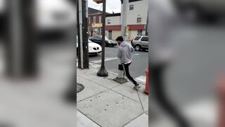 Man Falls In Love With A Pole