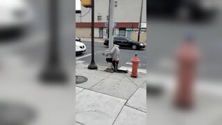 Man Falls In Love With A Pole