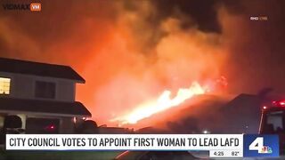 Meet The Los Angeles Fire Chief. She’s A DEI Lesbian, Of Course.