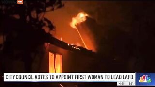 Meet The Los Angeles Fire Chief. She’s A DEI Lesbian, Of Course.