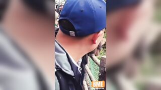 Monkey Tries To Bite Wrong Person's Face Off