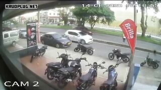 Motorcyclist Crushed To Death By Falling Tree