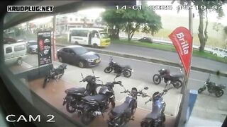 Motorcyclist Crushed To Death By Falling Tree