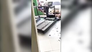 Man Thrown Through Glass Window By Car