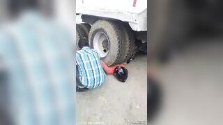 Haitian Woman Survives Being Crushed By Truck