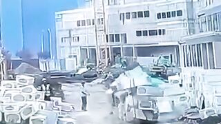 A Heavy Object Lifted By A Crane Fell On A Worker