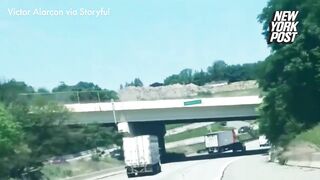 Hero Driver Steps In After Crazy Truck Accident