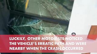Hero Driver Steps In After Crazy Truck Accident