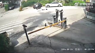 Motorcyclist Crashes Into Parked Car At High Speed