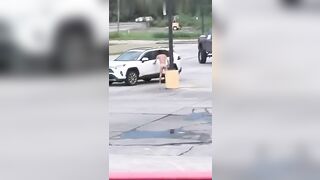Naked Man Hits And Runs Away