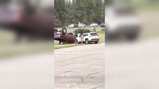 Naked Man Hits And Runs Away