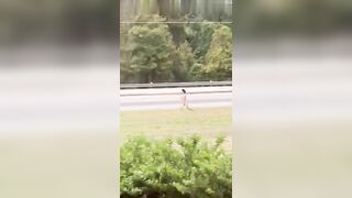 Naked Man Hits And Runs Away