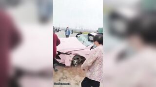The Terrible Consequences Of A Pink Car Accident