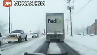 Horrible Train Accident On Snowy Winter Day