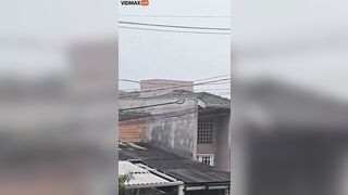 Horrifying Video Shows Passenger Plane Crashing In Sao Paulo