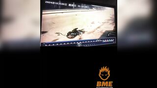 Out-of-control Pickup Truck Crushes Everything In Its Path