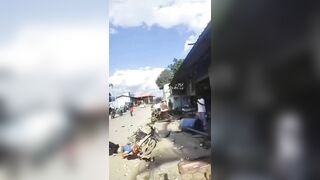 Out-of-control Pickup Truck Crushes Everything In Its Path