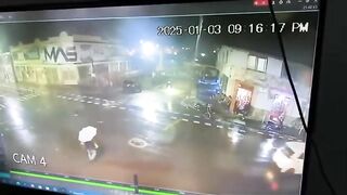 Pedestrian Killed While Crossing Road With Umbrella