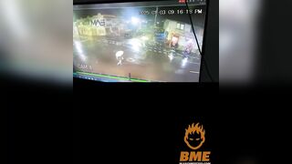 Pedestrian Killed While Crossing Road With Umbrella