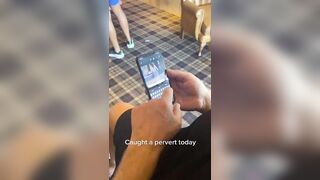 Pervert Takes Photos Of Slut's Wet Ass In Bar