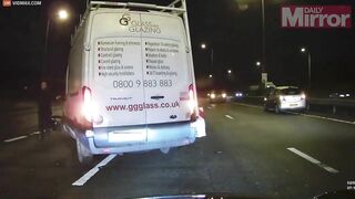 Horrific Crash Sends Motorcyclist Flying Into The Air