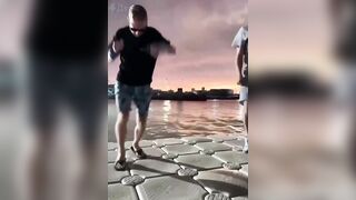 Horrifying Moment Dancing Tourist Is Struck By Lightning
